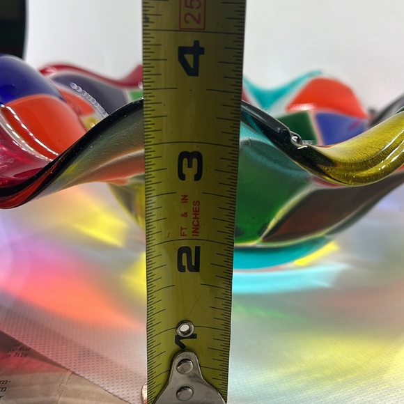 Fused art glass bowl - Picture 10 of 15